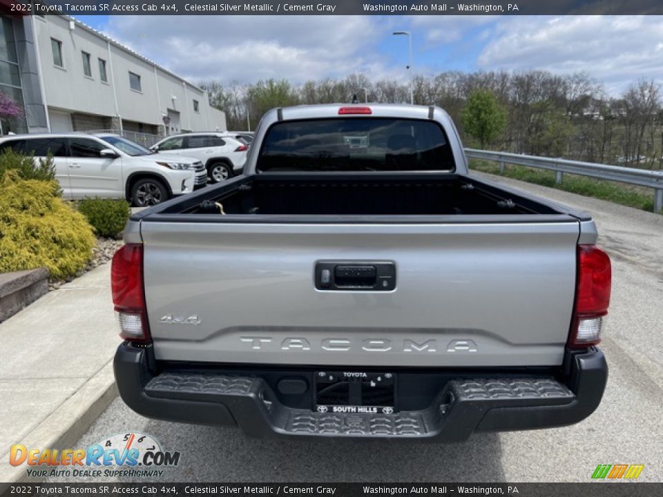 2022 Toyota Tacoma SR Access Cab 4x4 Celestial Silver Metallic / Cement Gray Photo #8