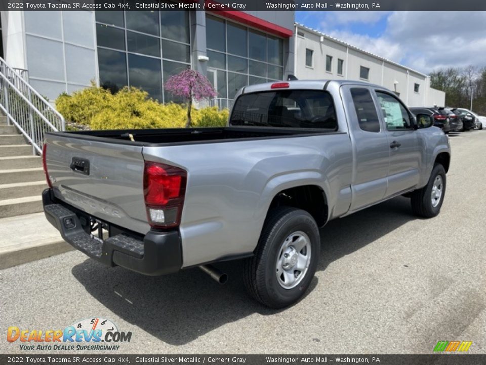 2022 Toyota Tacoma SR Access Cab 4x4 Celestial Silver Metallic / Cement Gray Photo #9