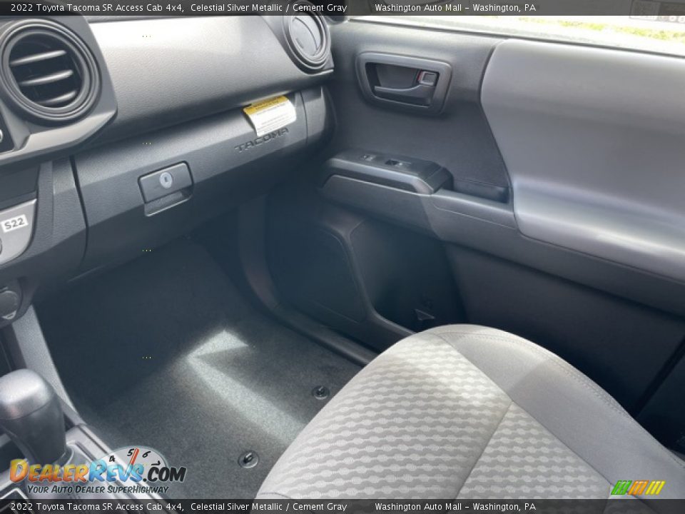2022 Toyota Tacoma SR Access Cab 4x4 Celestial Silver Metallic / Cement Gray Photo #12