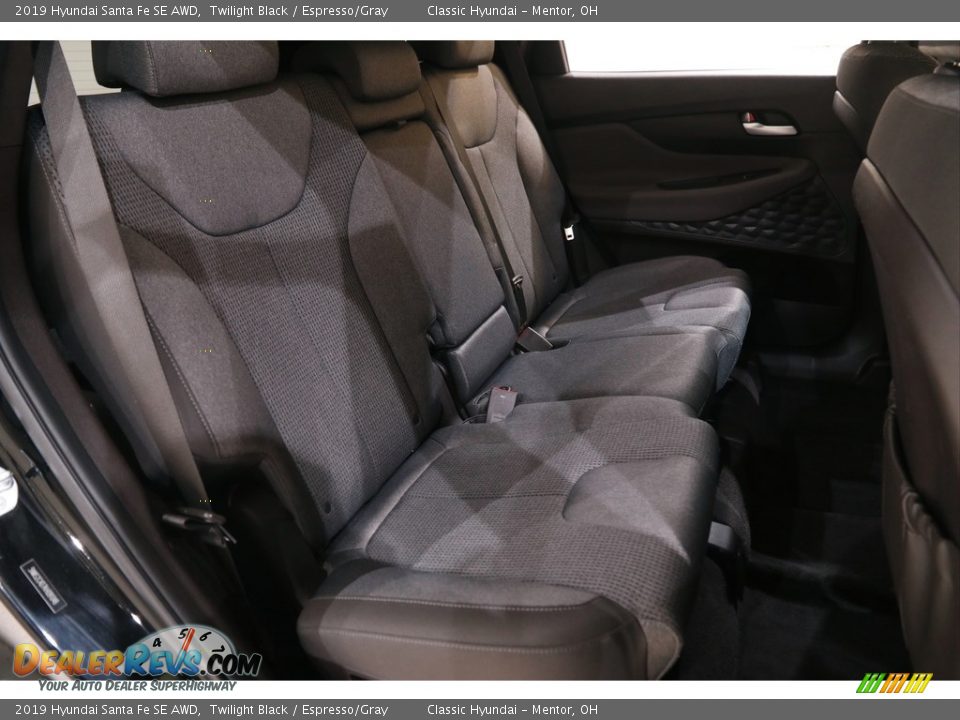 2019 Hyundai Santa Fe SE AWD Twilight Black / Espresso/Gray Photo #15