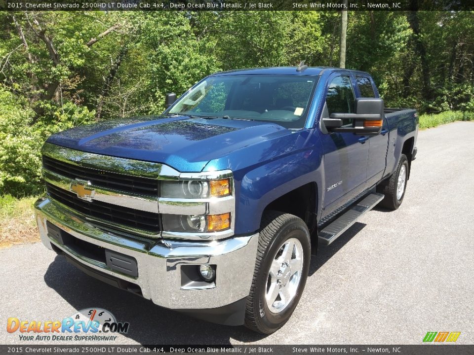 2015 Chevrolet Silverado 2500HD LT Double Cab 4x4 Deep Ocean Blue Metallic / Jet Black Photo #2