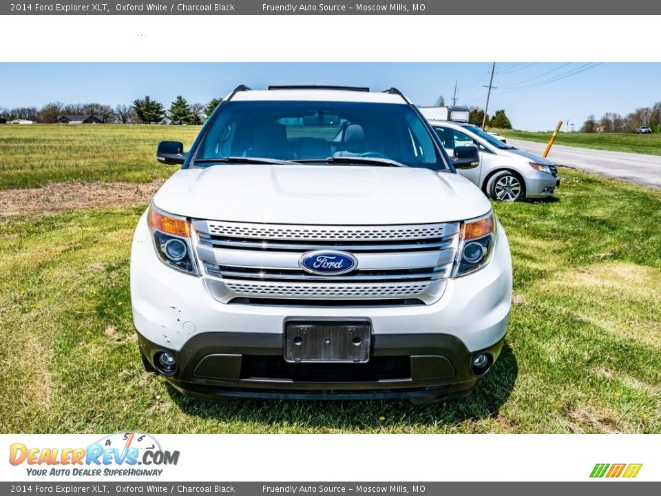 2014 Ford Explorer XLT Oxford White / Charcoal Black Photo #9