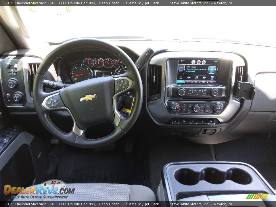 2015 Chevrolet Silverado 2500HD LT Double Cab 4x4 Deep Ocean Blue Metallic / Jet Black Photo #19
