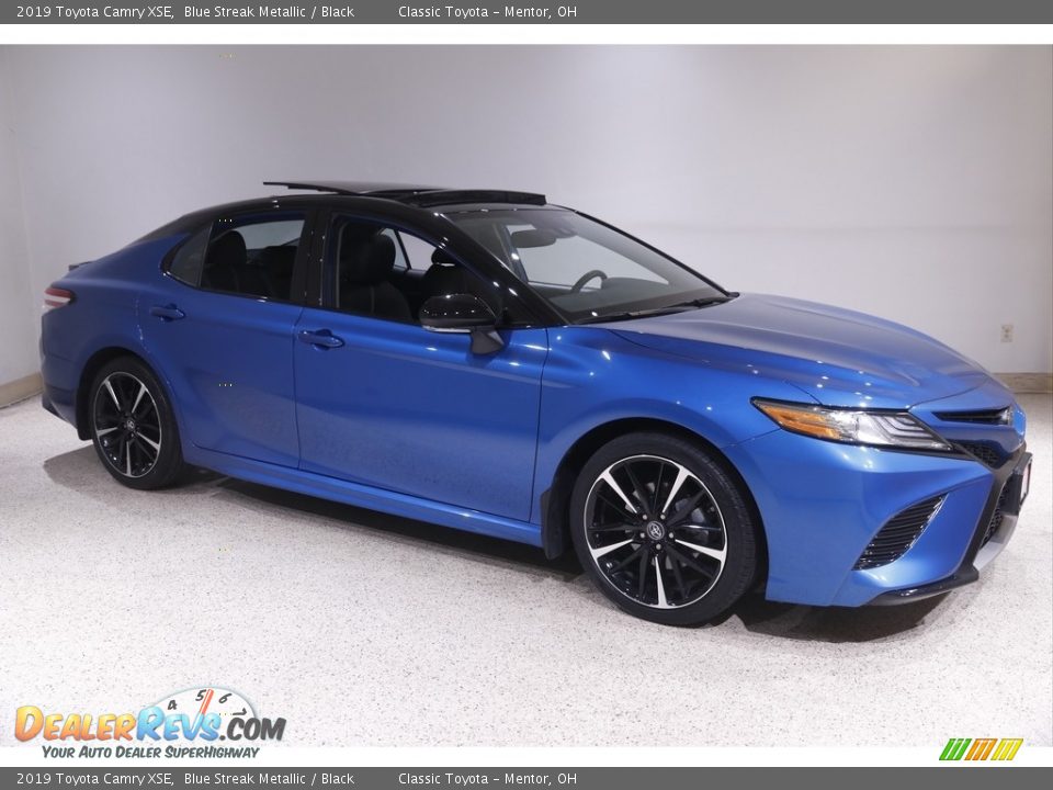 2019 Toyota Camry XSE Blue Streak Metallic / Black Photo #1