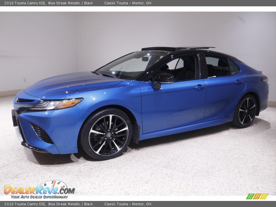 2019 Toyota Camry XSE Blue Streak Metallic / Black Photo #3