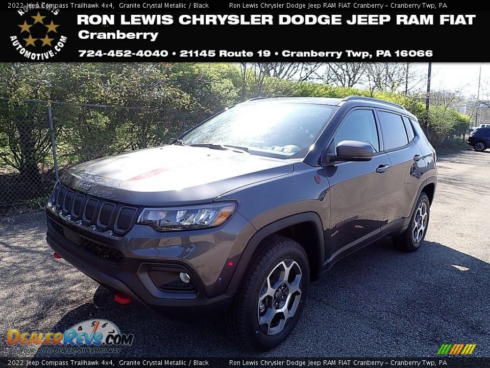 2022 Jeep Compass Trailhawk 4x4 Granite Crystal Metallic / Black Photo #1