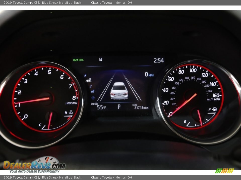 2019 Toyota Camry XSE Blue Streak Metallic / Black Photo #8