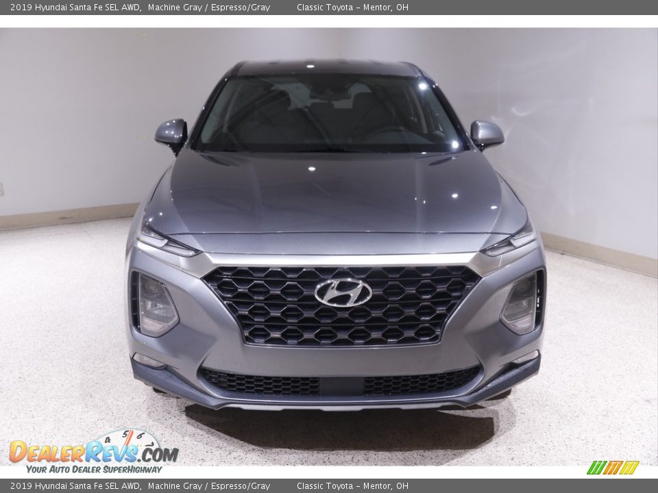 2019 Hyundai Santa Fe SEL AWD Machine Gray / Espresso/Gray Photo #2