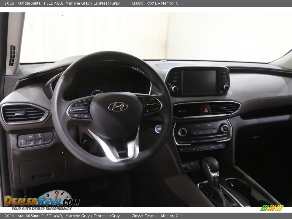 2019 Hyundai Santa Fe SEL AWD Machine Gray / Espresso/Gray Photo #6