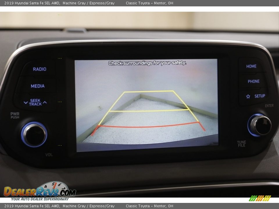 2019 Hyundai Santa Fe SEL AWD Machine Gray / Espresso/Gray Photo #11