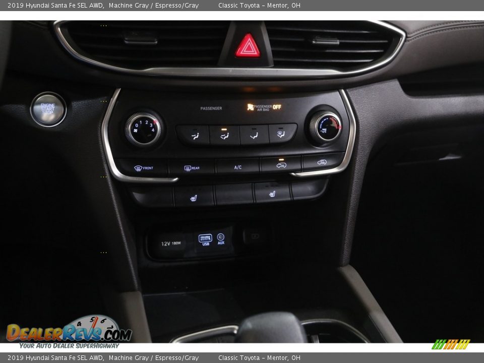 2019 Hyundai Santa Fe SEL AWD Machine Gray / Espresso/Gray Photo #12