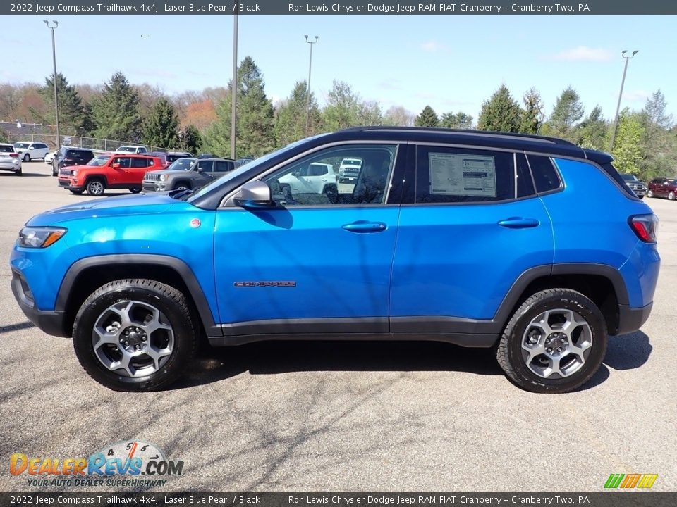 Laser Blue Pearl 2022 Jeep Compass Trailhawk 4x4 Photo #2