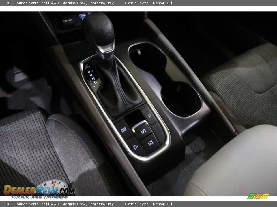2019 Hyundai Santa Fe SEL AWD Machine Gray / Espresso/Gray Photo #13