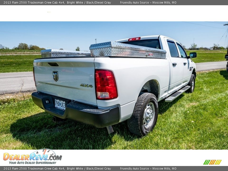 2013 Ram 2500 Tradesman Crew Cab 4x4 Bright White / Black/Diesel Gray Photo #4