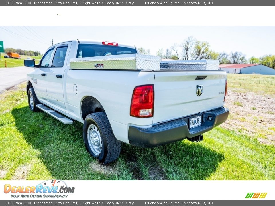 2013 Ram 2500 Tradesman Crew Cab 4x4 Bright White / Black/Diesel Gray Photo #6