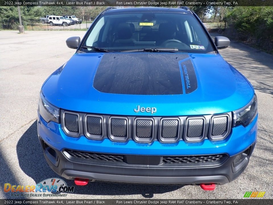 2022 Jeep Compass Trailhawk 4x4 Laser Blue Pearl / Black Photo #8