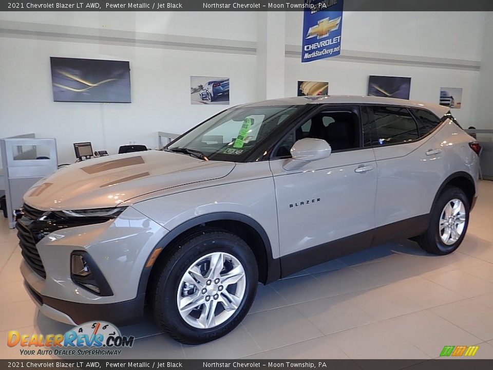 2021 Chevrolet Blazer LT AWD Pewter Metallic / Jet Black Photo #1