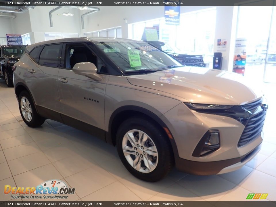 2021 Chevrolet Blazer LT AWD Pewter Metallic / Jet Black Photo #7