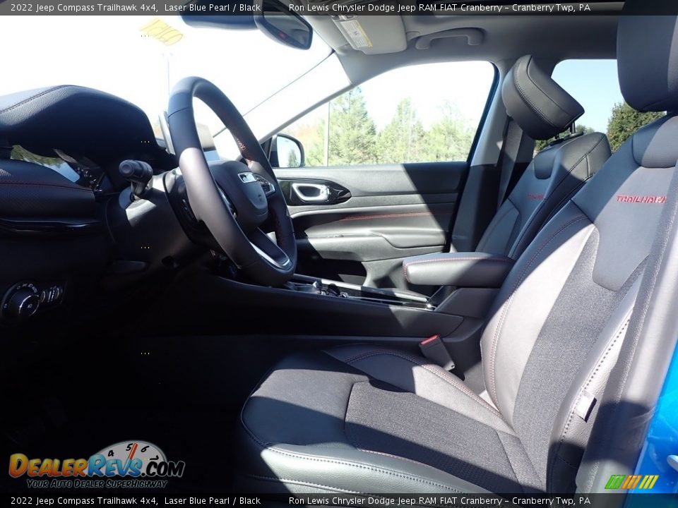 2022 Jeep Compass Trailhawk 4x4 Laser Blue Pearl / Black Photo #15