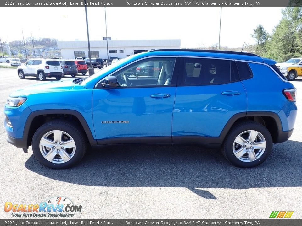 2022 Jeep Compass Latitude 4x4 Laser Blue Pearl / Black Photo #2
