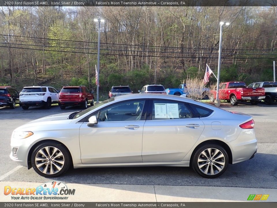 2020 Ford Fusion SE AWD Iconic Silver / Ebony Photo #6