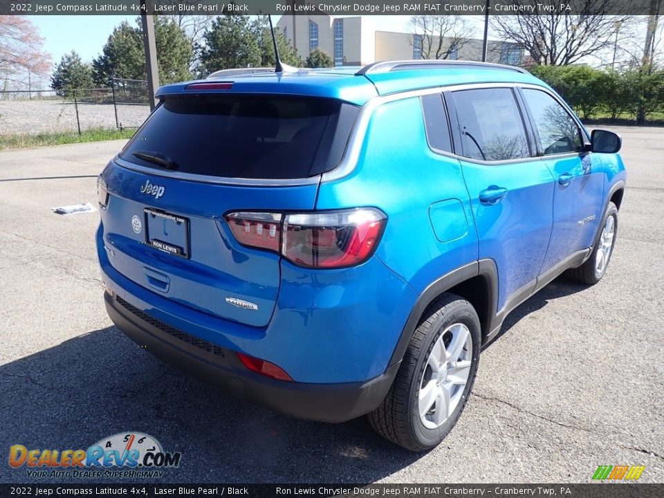2022 Jeep Compass Latitude 4x4 Laser Blue Pearl / Black Photo #5