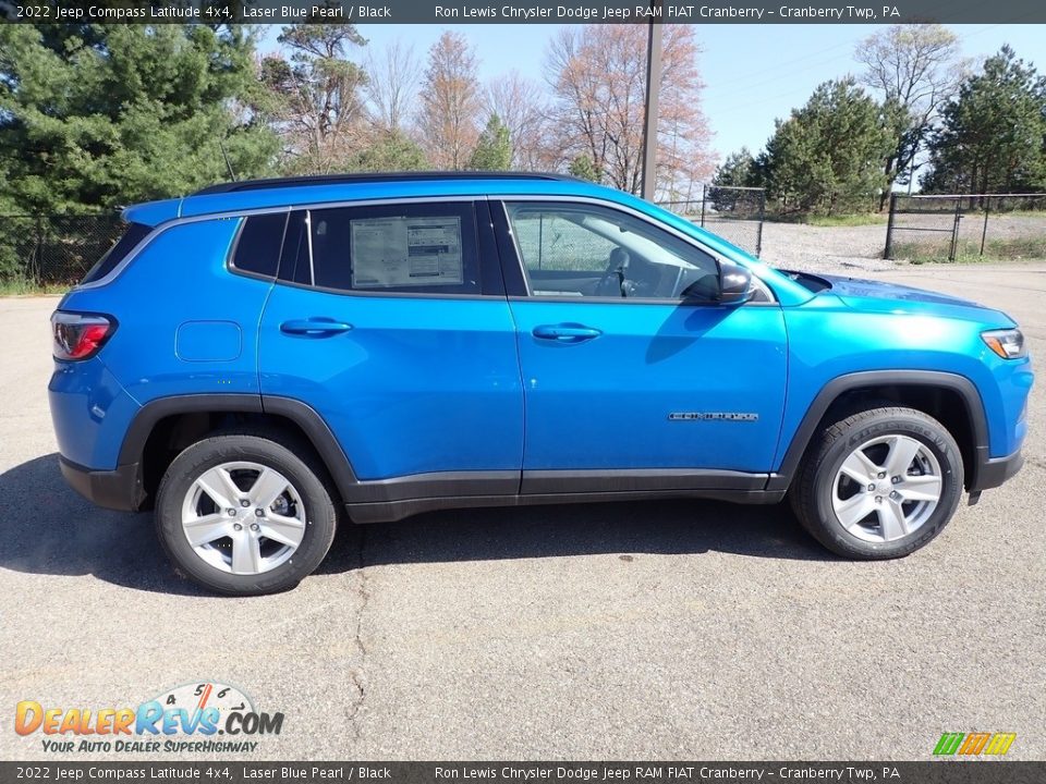 2022 Jeep Compass Latitude 4x4 Laser Blue Pearl / Black Photo #6