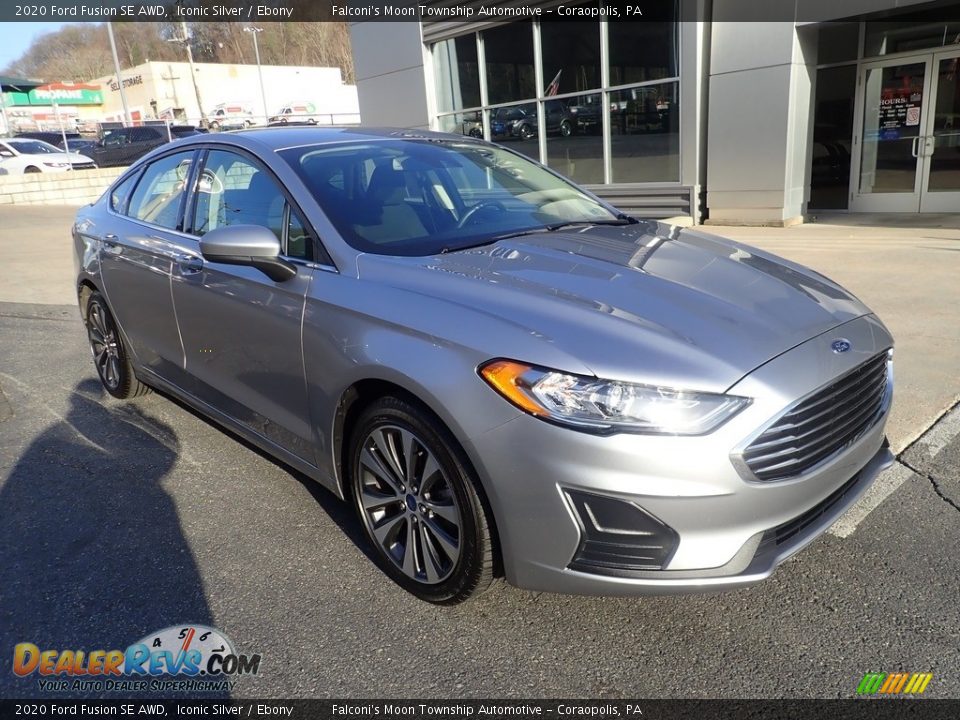 2020 Ford Fusion SE AWD Iconic Silver / Ebony Photo #9