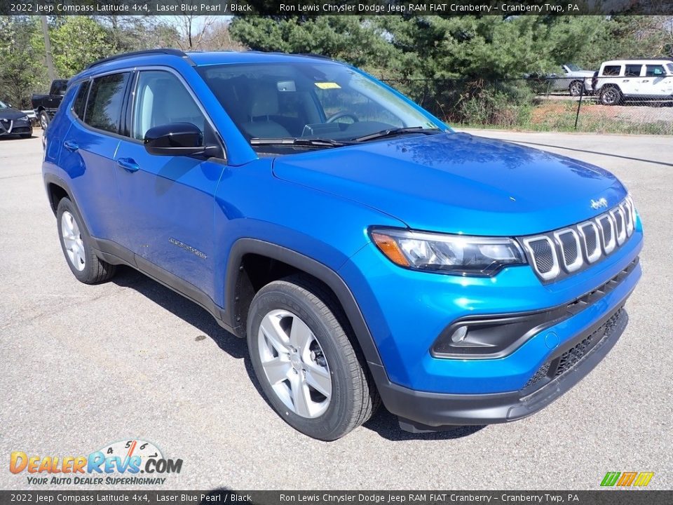 2022 Jeep Compass Latitude 4x4 Laser Blue Pearl / Black Photo #7