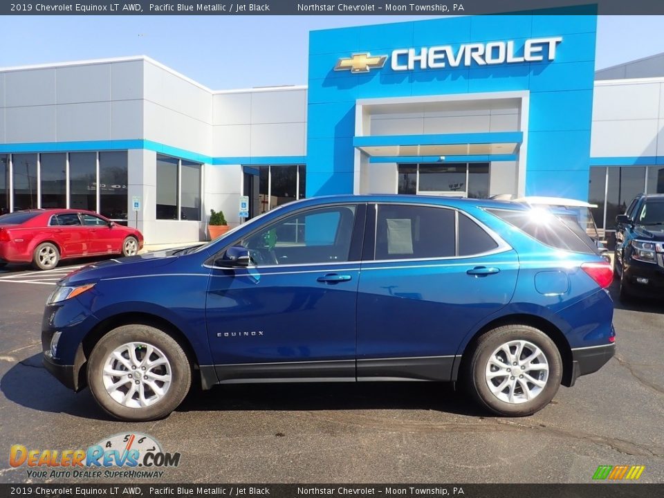 2019 Chevrolet Equinox LT AWD Pacific Blue Metallic / Jet Black Photo #3