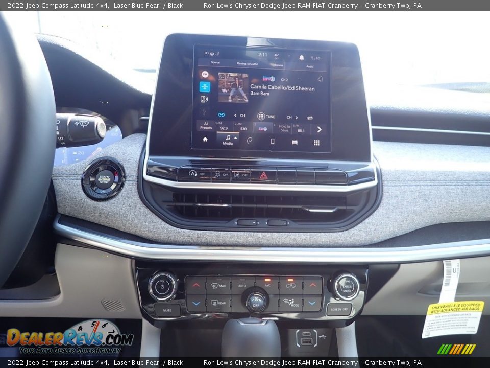 2022 Jeep Compass Latitude 4x4 Laser Blue Pearl / Black Photo #16