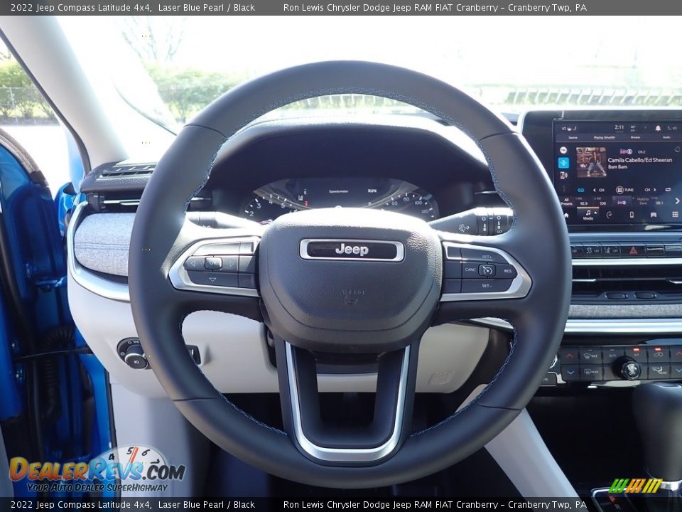 2022 Jeep Compass Latitude 4x4 Laser Blue Pearl / Black Photo #17