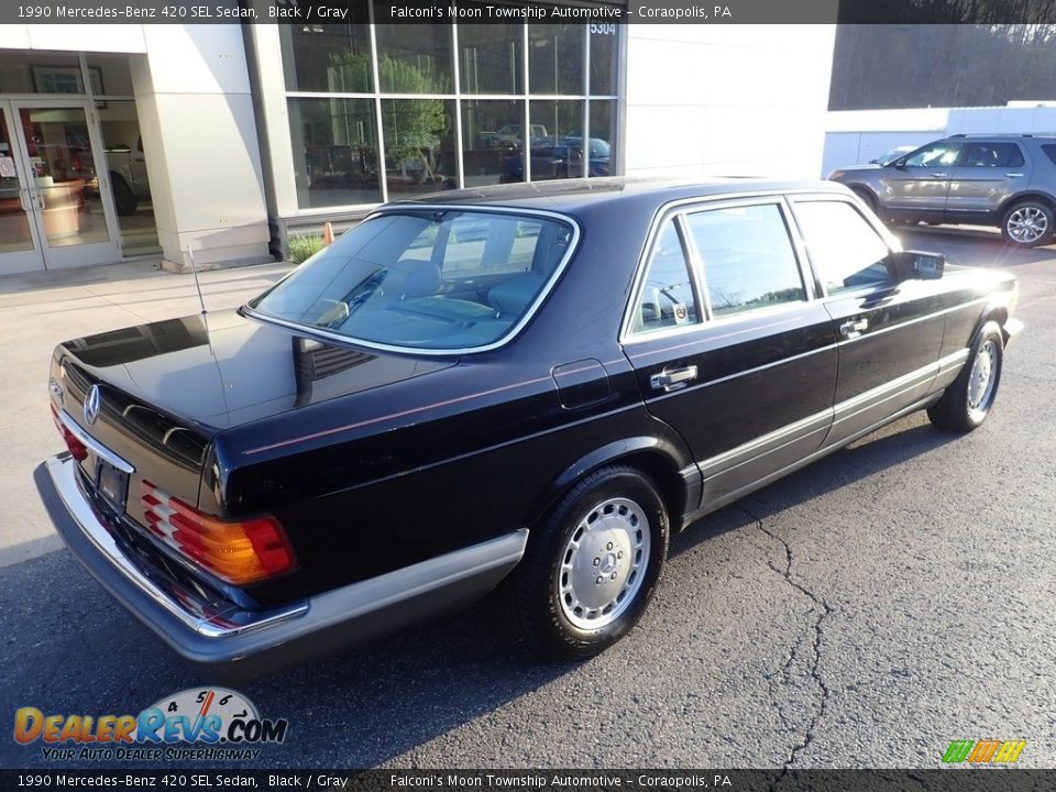 Black 1990 Mercedes-Benz 420 SEL Sedan Photo #2