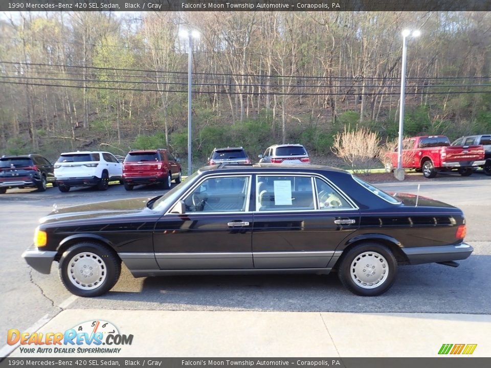 Black 1990 Mercedes-Benz 420 SEL Sedan Photo #5