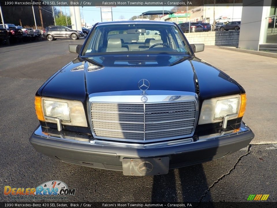 Black 1990 Mercedes-Benz 420 SEL Sedan Photo #7