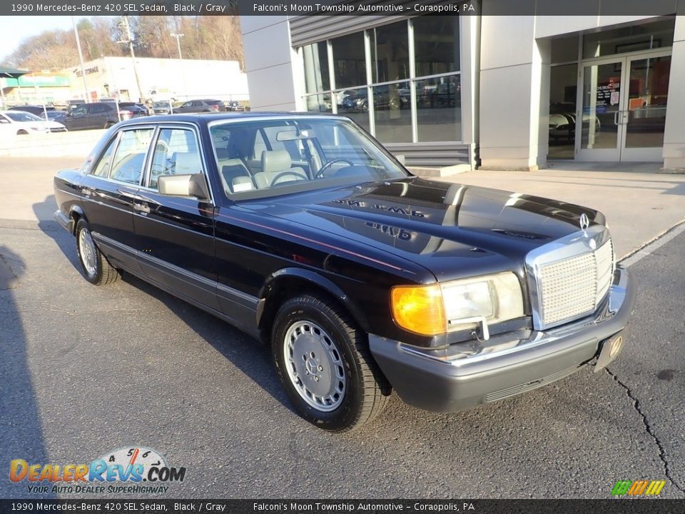 Black 1990 Mercedes-Benz 420 SEL Sedan Photo #8