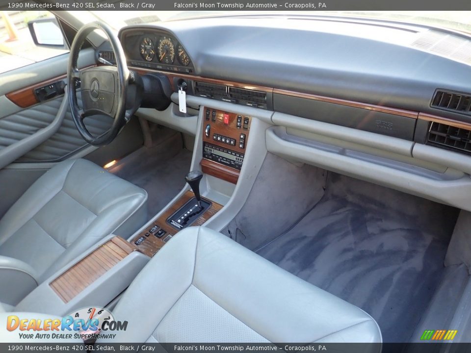 Gray Interior - 1990 Mercedes-Benz 420 SEL Sedan Photo #11