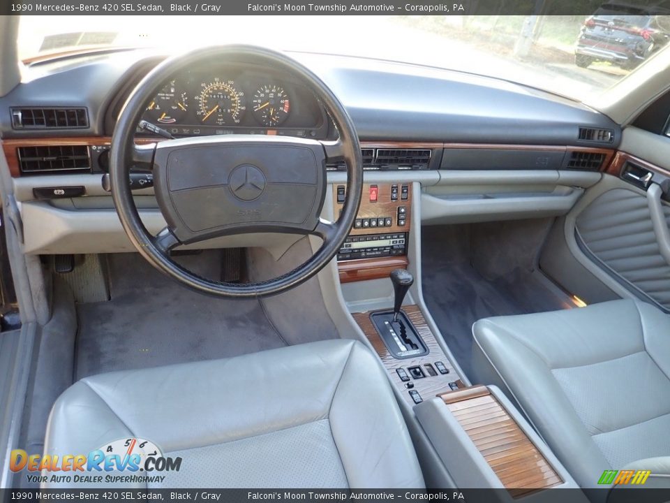 Gray Interior - 1990 Mercedes-Benz 420 SEL Sedan Photo #17