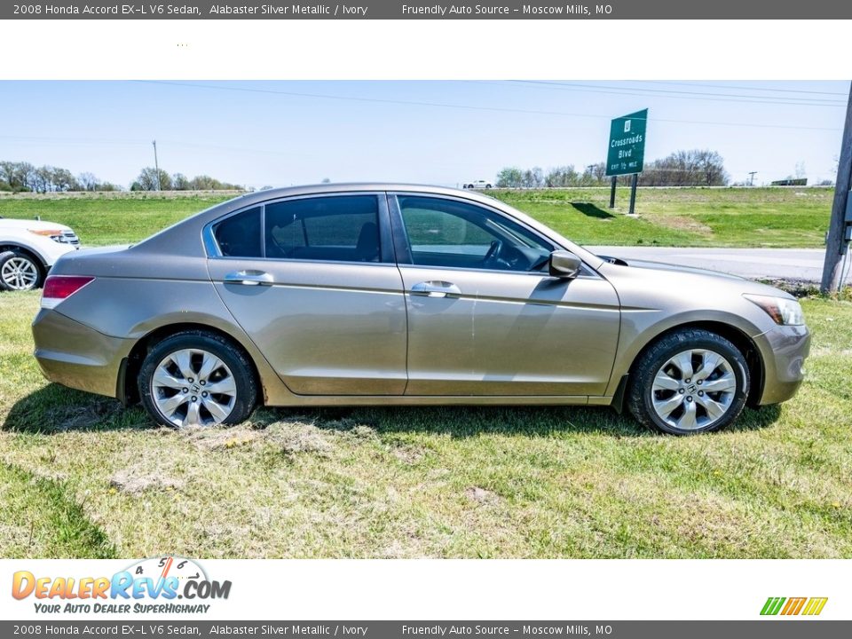 2008 Honda Accord EX-L V6 Sedan Alabaster Silver Metallic / Ivory Photo #3