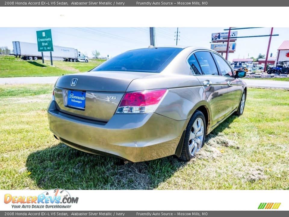 2008 Honda Accord EX-L V6 Sedan Alabaster Silver Metallic / Ivory Photo #4