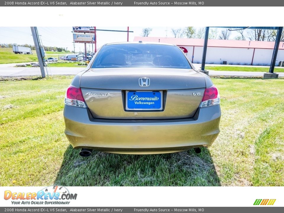 2008 Honda Accord EX-L V6 Sedan Alabaster Silver Metallic / Ivory Photo #5