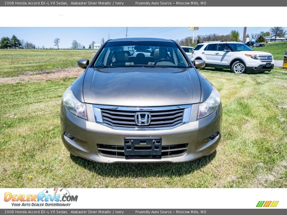 2008 Honda Accord EX-L V6 Sedan Alabaster Silver Metallic / Ivory Photo #9