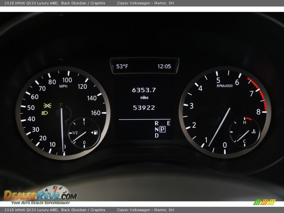 2018 Infiniti QX30 Luxury AWD Gauges Photo #8