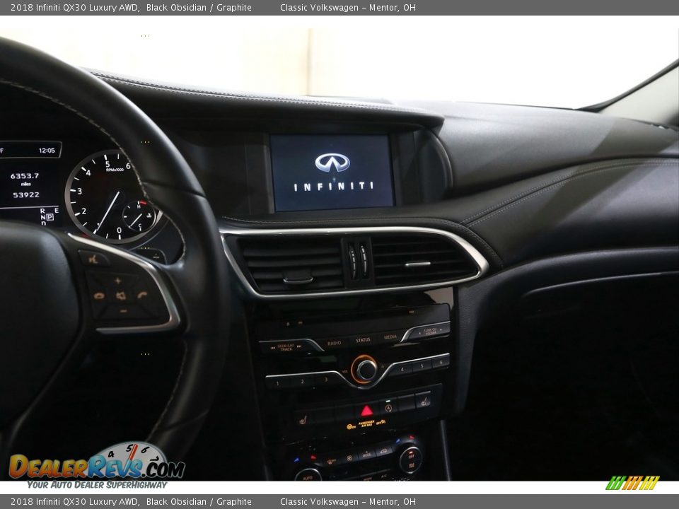 2018 Infiniti QX30 Luxury AWD Black Obsidian / Graphite Photo #9