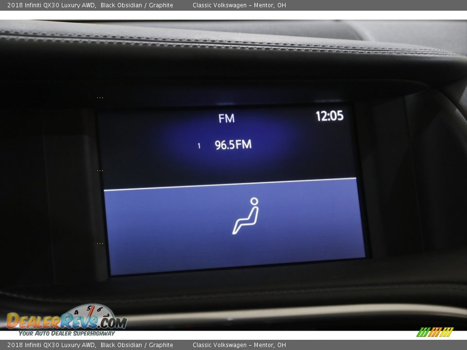 2018 Infiniti QX30 Luxury AWD Black Obsidian / Graphite Photo #10