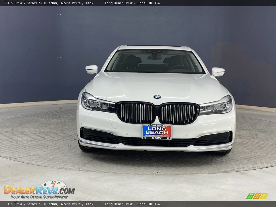 2019 BMW 7 Series 740i Sedan Alpine White / Black Photo #2