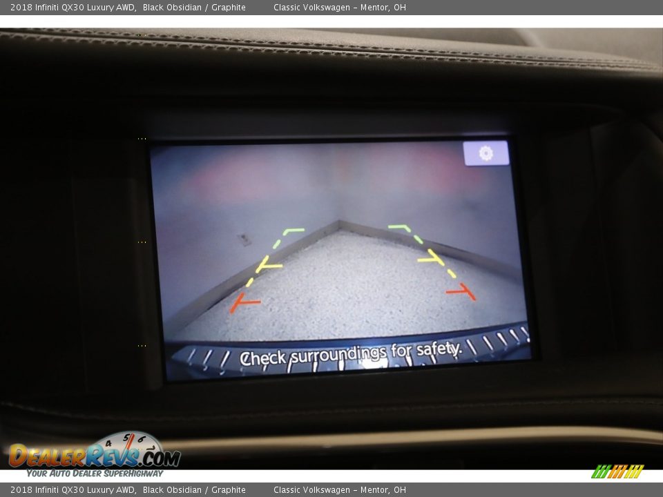 2018 Infiniti QX30 Luxury AWD Black Obsidian / Graphite Photo #12