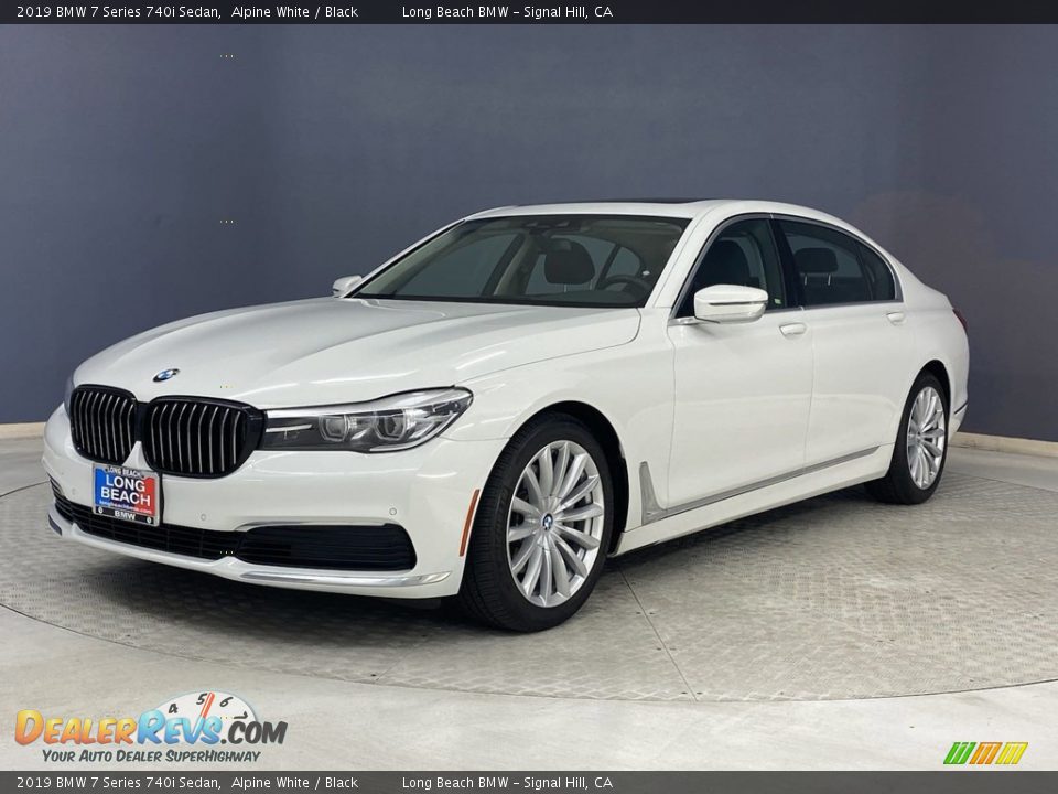 2019 BMW 7 Series 740i Sedan Alpine White / Black Photo #3