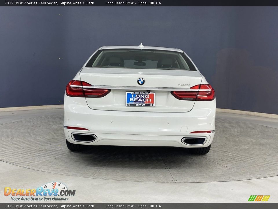 2019 BMW 7 Series 740i Sedan Alpine White / Black Photo #4