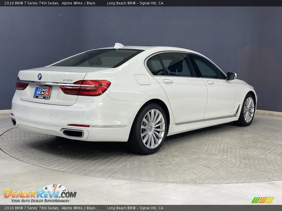 2019 BMW 7 Series 740i Sedan Alpine White / Black Photo #5